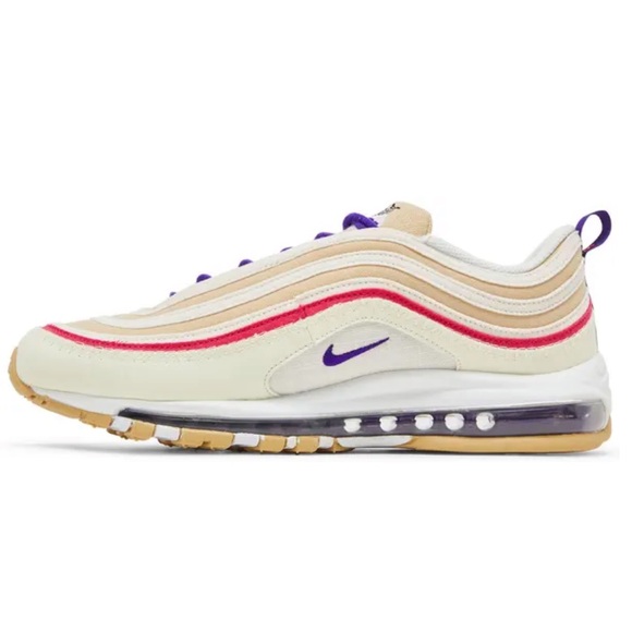 Nike Other - Nike Air Max 97 Cream and Purple Sneakers